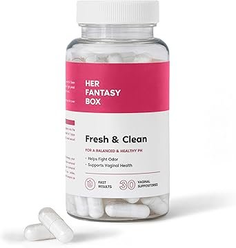 Her Fantasy Box Fresh & Clean pH Balancing Boric Acid Vaginal Suppository