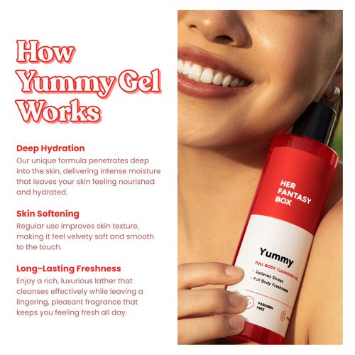 Her Fantasy Box Yummy Organic Body Wash-Hydrating & Juicy 8oz - Image 3