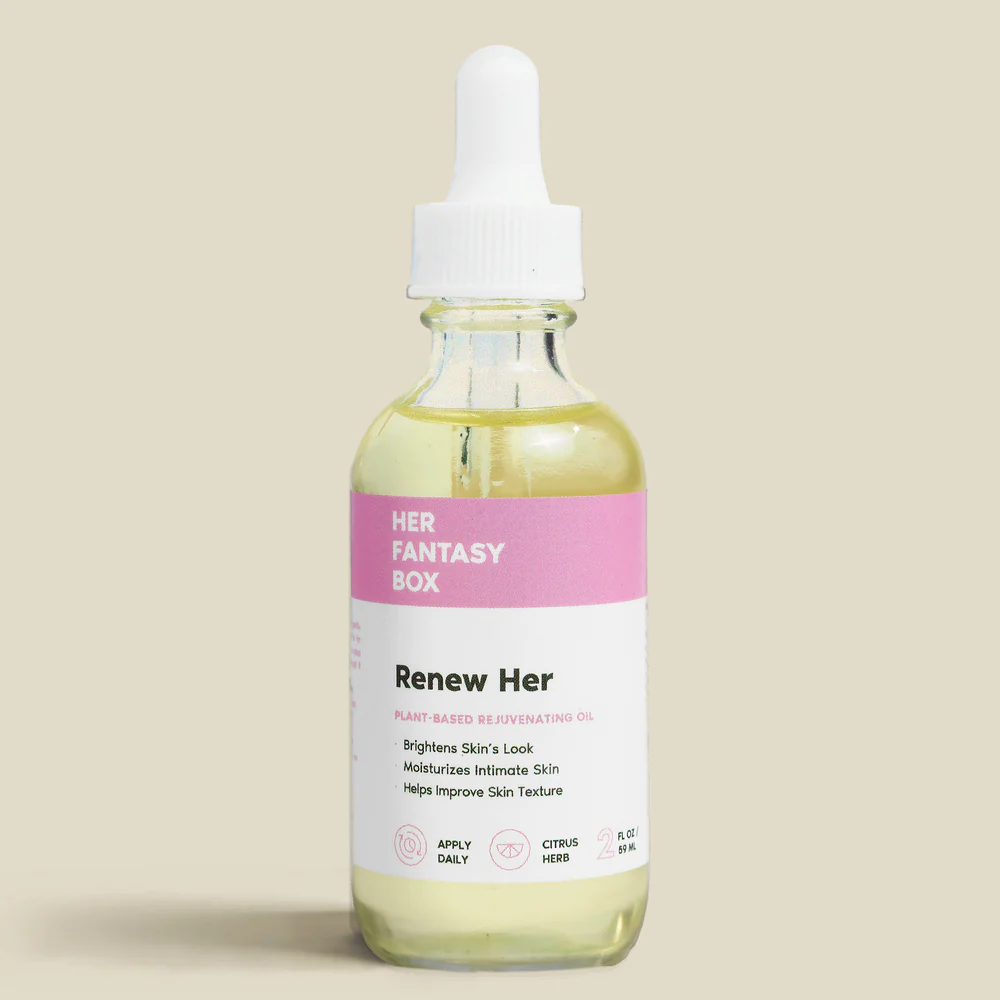 Her Fantasy Box Renew Her Yoni Oil – For Dryness, Ingrown Hair, Dark Marks & Scars