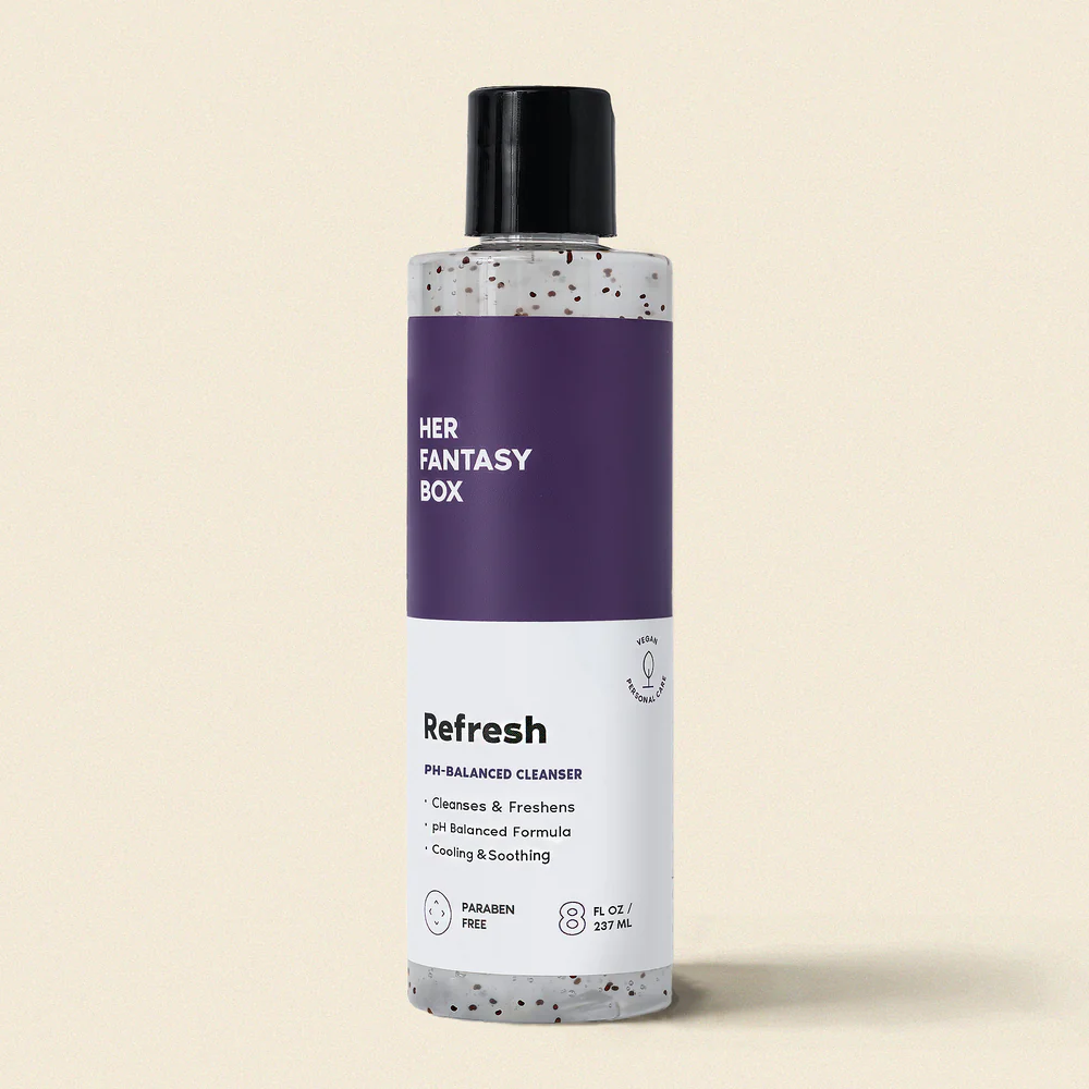 Her Fantasy Box Refresh Plant Based Intimate Body Wash for Women – pH Balancing 8oz