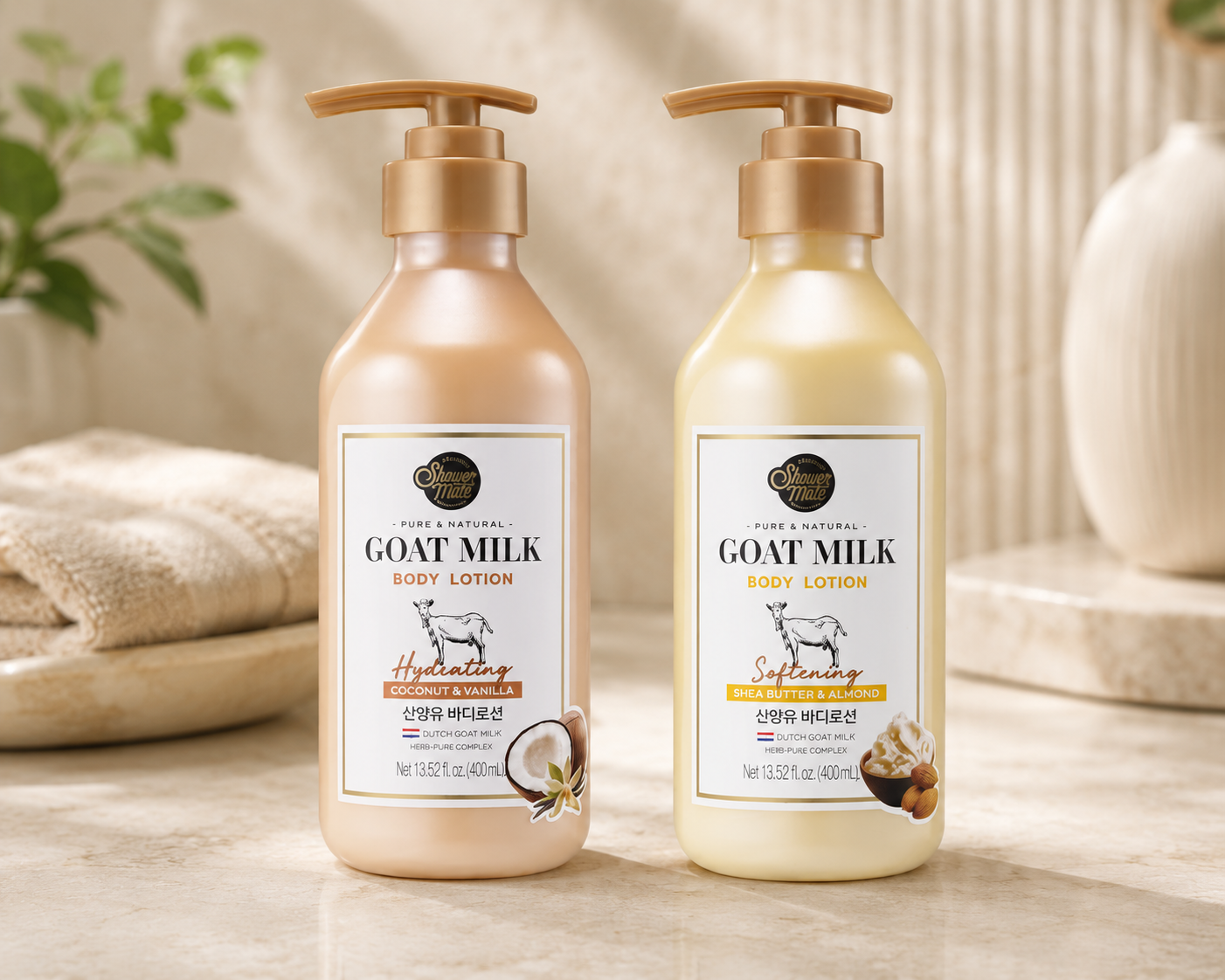 SHOWERMATE Goat Milk Body Lotion 13.5fl oz